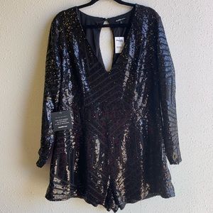 Black Sequin Romper!